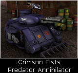 Crimson Fists Predator Annihilator