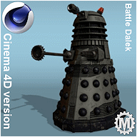 Battle Dalek - click to download Cinema 4D file