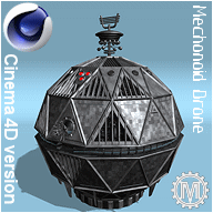 Mechonoid Drone - click to download Cinema 4D file