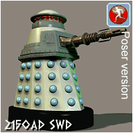 Type 6 Dalek - click to download Poser file